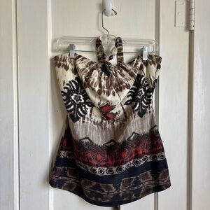Maurices Tribal Print Camisole in Brown, Black, and Red
